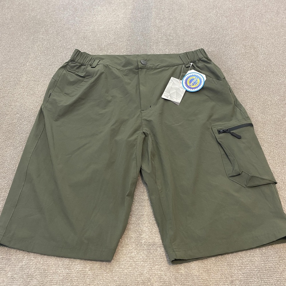 Baleaf Shorts Mens XL Green Waterproof UPF 50+ Outdoor Hiking Cargo Pocket